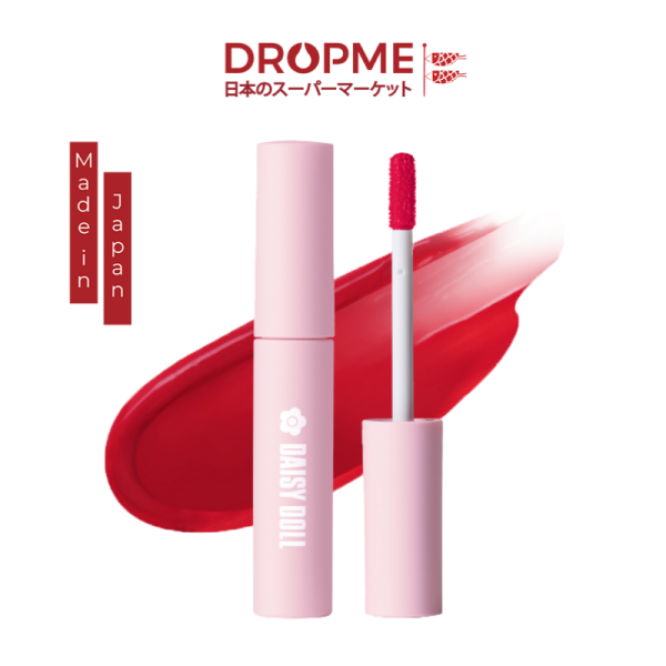 Son tint bóng Daisy Doll Watery Lip Tint R-01:Pure Red: Đỏ thuần