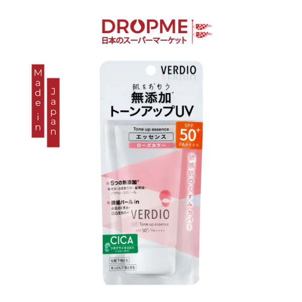 Tinh chất chống nắng nâng tone trắng hồng dành cho da nhạy cảm omi verdio spf50+ PA++++ - Hồng lên tone