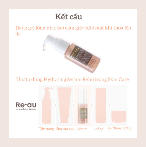 Tinh chất dưỡng da chống lão hóa Re'au Botanical Plus A Hydrating Booster Serum