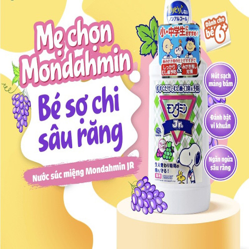 Nước súc miệng MONDAHMIN JR (Hương nho)