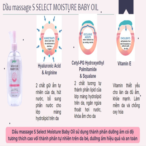 Dầu massage cho bé S SELECT